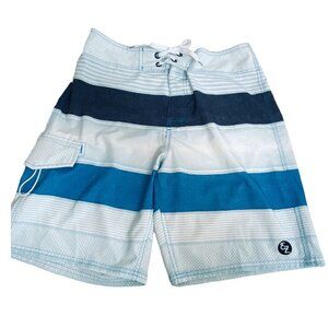 Ezekiel Boardshorts Mens Size 30 Surf Swim Shorts Blue White Size 30